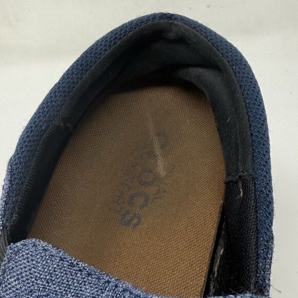 Crocs Santa Cruz Playa Shoes Mens 12 Blue Denim Brown Slip On Loafers Comfort main image 12